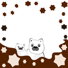 teddy bear with a frame