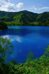 一度は行きたい知られていない絶景スポット、青い池が美しい初夏の志賀高原の大沼池