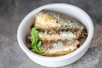 sardine canned fish seafood fresh healthy meal food snack diet on the table copy space food background rustic top view vegetarian food  pescatarian diet