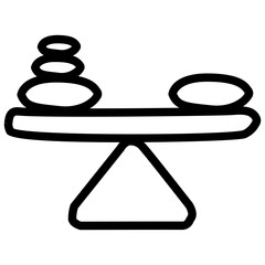 handdrawn balance icon