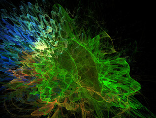 Imaginatory fractal abstract background Image