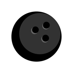 Bowling ball icon. Illustration of bowling ball vector icon for on transparent background. Bowling competition and design element for tournament announcement. Sports equipment for indoor activity