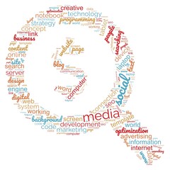 SEO - search engine optimization in word cloud