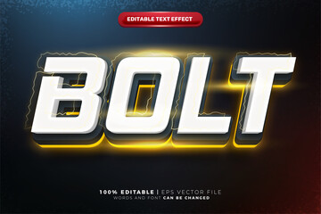 super bolt esport glow cinematic 3d editable text effect