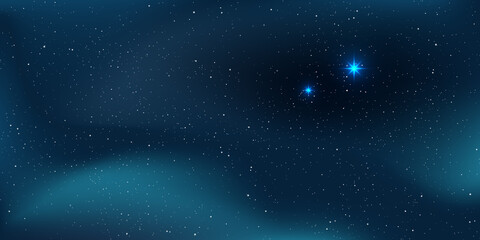 Second star to the right. Star universe background. Vector illustration. - obrazy, fototapety, plakaty