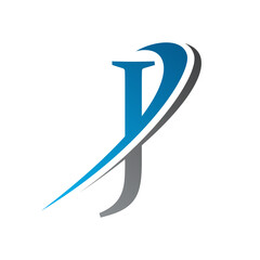 Initial Letter J Logo Vector Template Modern and Simple Design. Abstract Letter J logo Design