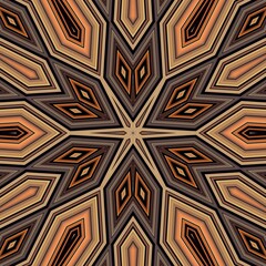 metallic stripes on the diagonal transformed into unique intricate patterns and design