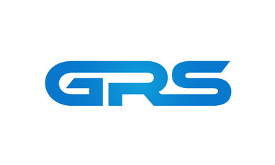 GRS letters Joined logo design connect letters with chin logo logotype icon concept