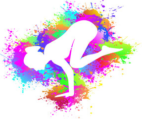 Yoga logo design. Colorful Sport Fitness Concept. Vector illustration.