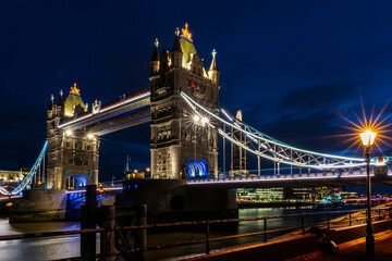 Fototapeta na wymiar London Tower Bridge by Night