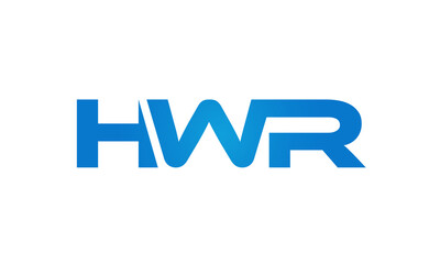 HWR letters Joined logo design connect letters with chin logo logotype icon concept