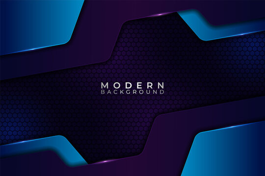 Modern Abstract Dark Background Premium Realistic Gradient Purple and Blue