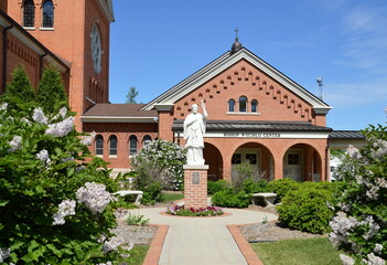Fototapeta na wymiar Historical Monastery in the Town Green Bay, Wisconsin