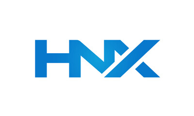 HNX letters Joined logo design connect letters with chin logo logotype icon concept
