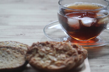 アイスティーとラスク