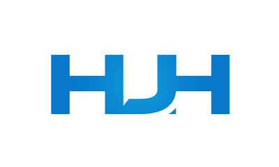 HJH letters Joined logo design connect letters with chin logo logotype icon concept