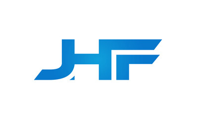 JHF letters Joined logo design connect letters with chin logo logotype icon concept