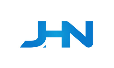 JHN letters Joined logo design connect letters with chin logo logotype icon concept