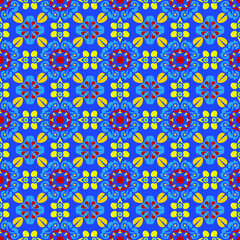 Nature Seamless Pattern Garden Floral Background Damask Art