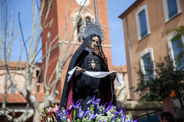 Obraz premium Procession de la Sanch à Perpignan.