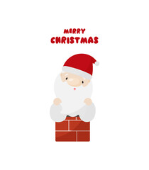 Santa Claus. Vector illustration in cartoon style.	
