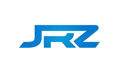 JRZ letters Joined logo design connect letters with chin logo logotype icon concept