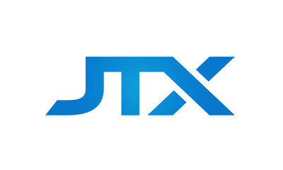 JTX letters Joined logo design connect letters with chin logo logotype icon concept 