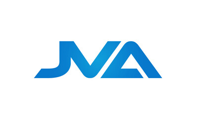 JVA letters Joined logo design connect letters with chin logo logotype icon concept 