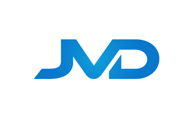 JVD letters Joined logo design connect letters with chin logo logotype icon concept 