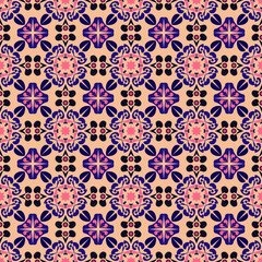 Nature Seamless Pattern Garden Floral Background Damask Art