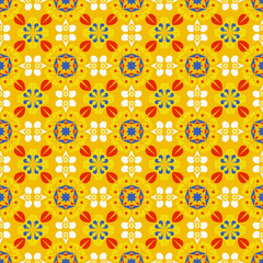 Nature Seamless Pattern Garden Floral Background Damask Art