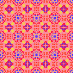 Nature Seamless Pattern Garden Floral Background Damask Art