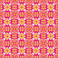 Nature Seamless Pattern Garden Floral Background Damask Art