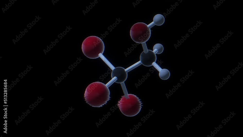 Wall mural drug tribromoethanol avertin molecule. high quality 4k footage