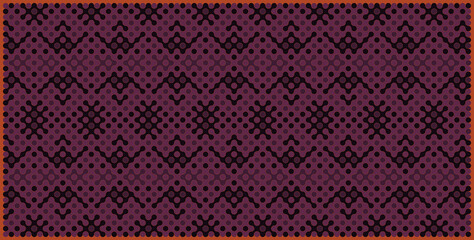 Multicolor truchet tiling connections illustration