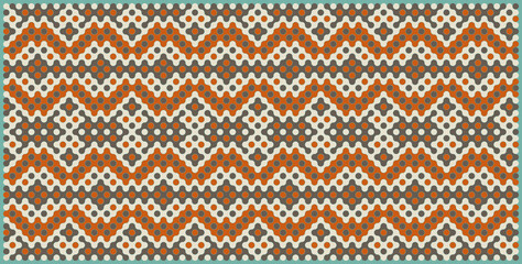 Multicolor truchet tiling connections illustration