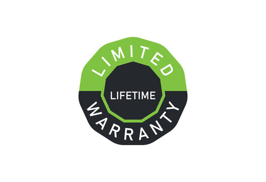 Lifetime Warranty On White Background, Limited Lifetime Warranty