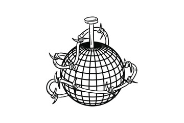 Fototapeta premium Streetwear Style Apparel design, Clothing Streetwear Design Vector Files