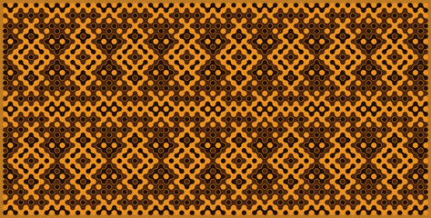 Multicolor truchet tiling connections illustration