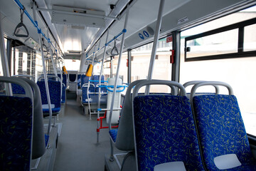 interior of new modern bus
