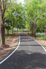 Running track in the park