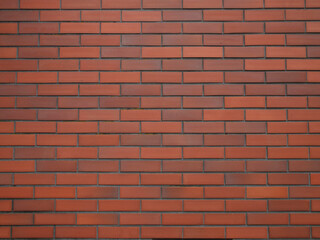 赤いレンガの壁面