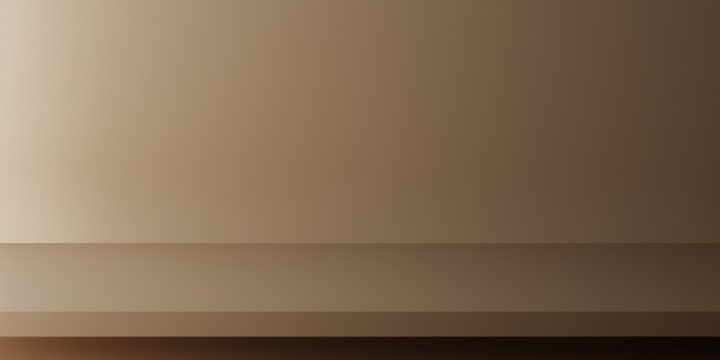 Light Brown background with free space for showing minimal concept. 3D rendering.