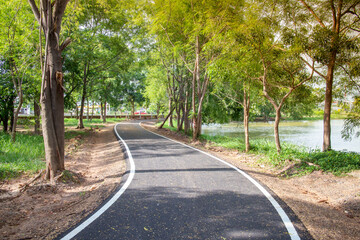 Running track in the park