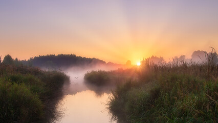 sunrise io the lake