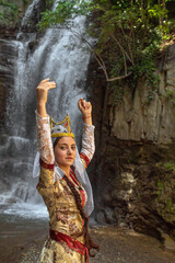 Georgia Tbilisi Georgian national dances. Selective focus.