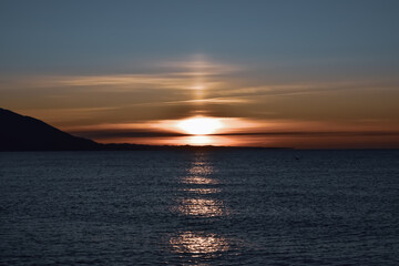 Fototapeta premium sunset over the sea