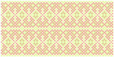 Multicolor truchet tiling connections illustration