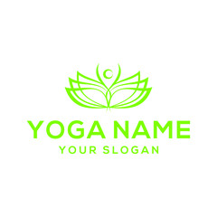 Fototapeta premium Yoga logo simple design vector