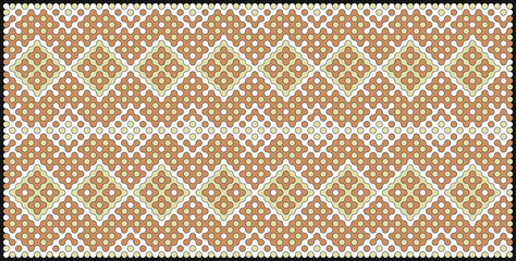 Multicolor truchet tiling connections illustration